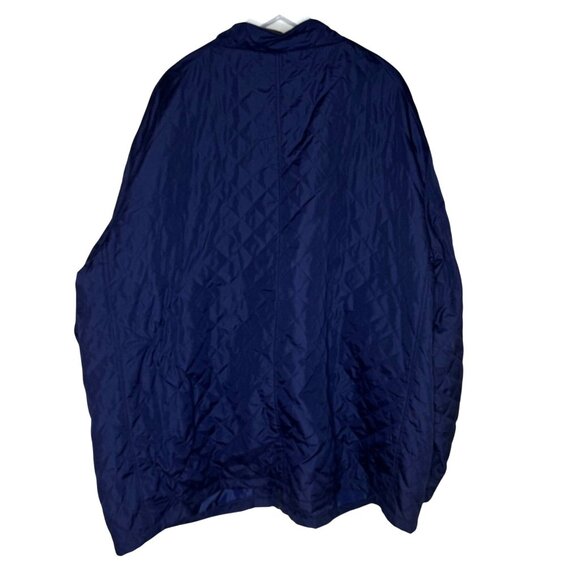 Boulder Creek Men's Navy Blue Lightweight Quilted Jacket, Corduroy Accents, 4XL - Picture 2 of 11